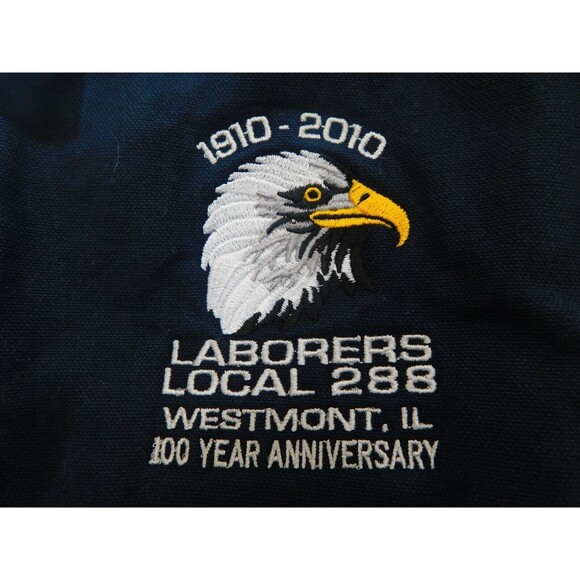 King Louie LABORERS LOCAL 288 Dark Blue Vest 100 Anniversary Mens Sz L made USA - Picture 2 of 8